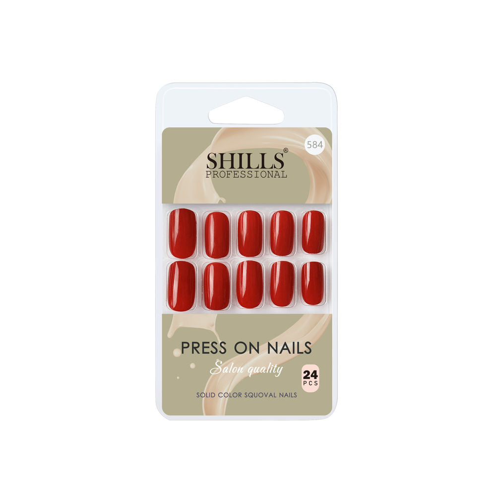 Shills Professional Reusable Press On Nails Square - SPN584