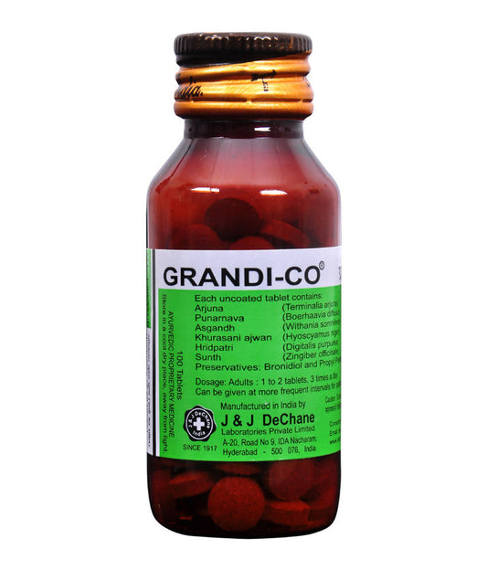 J & J Dechane Ayurvedic Grandi Co Tablets 