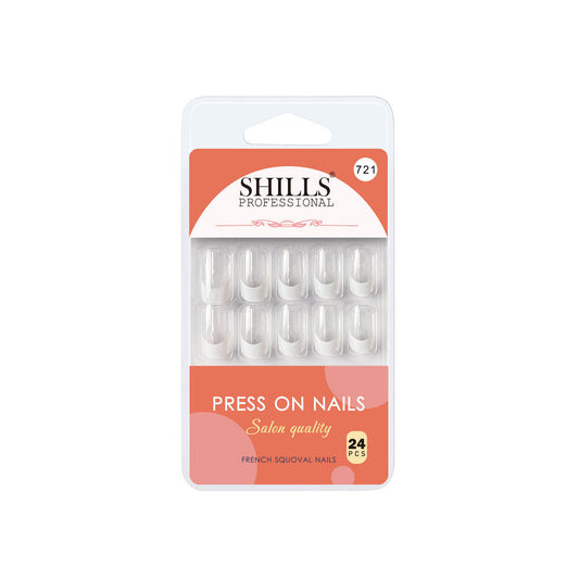 Shills Professional Reusable Press On Nails French Square - SPN721