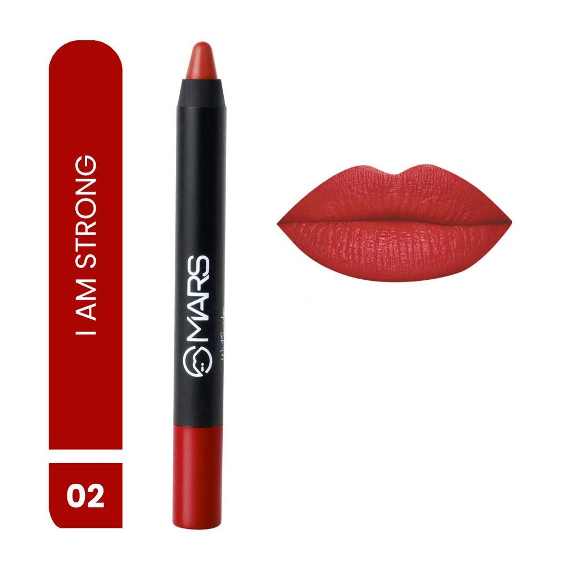 MARS Cosmetics Won't Smudge Won't Budge Lip Crayon - I Am Strong 