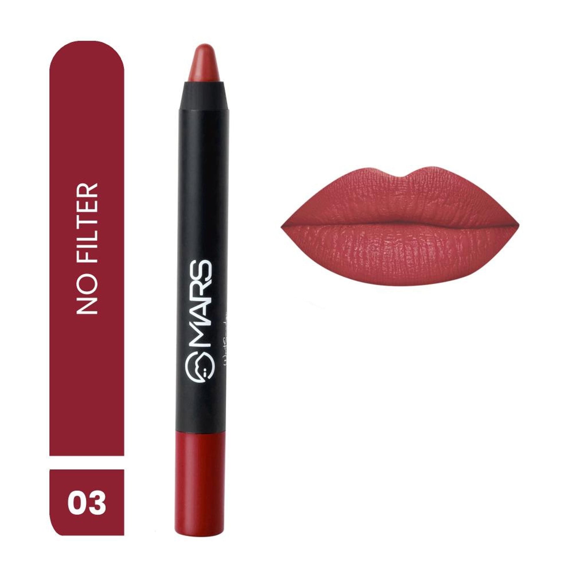 MARS Cosmetics Won't Smudge Won't Budge Lip Crayon - No Filter 