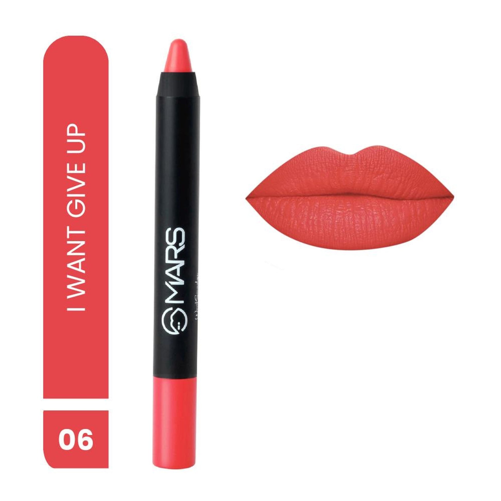 MARS Cosmetics Won't Smudge Won't Budge Lip Crayon - I Won't Give Up 