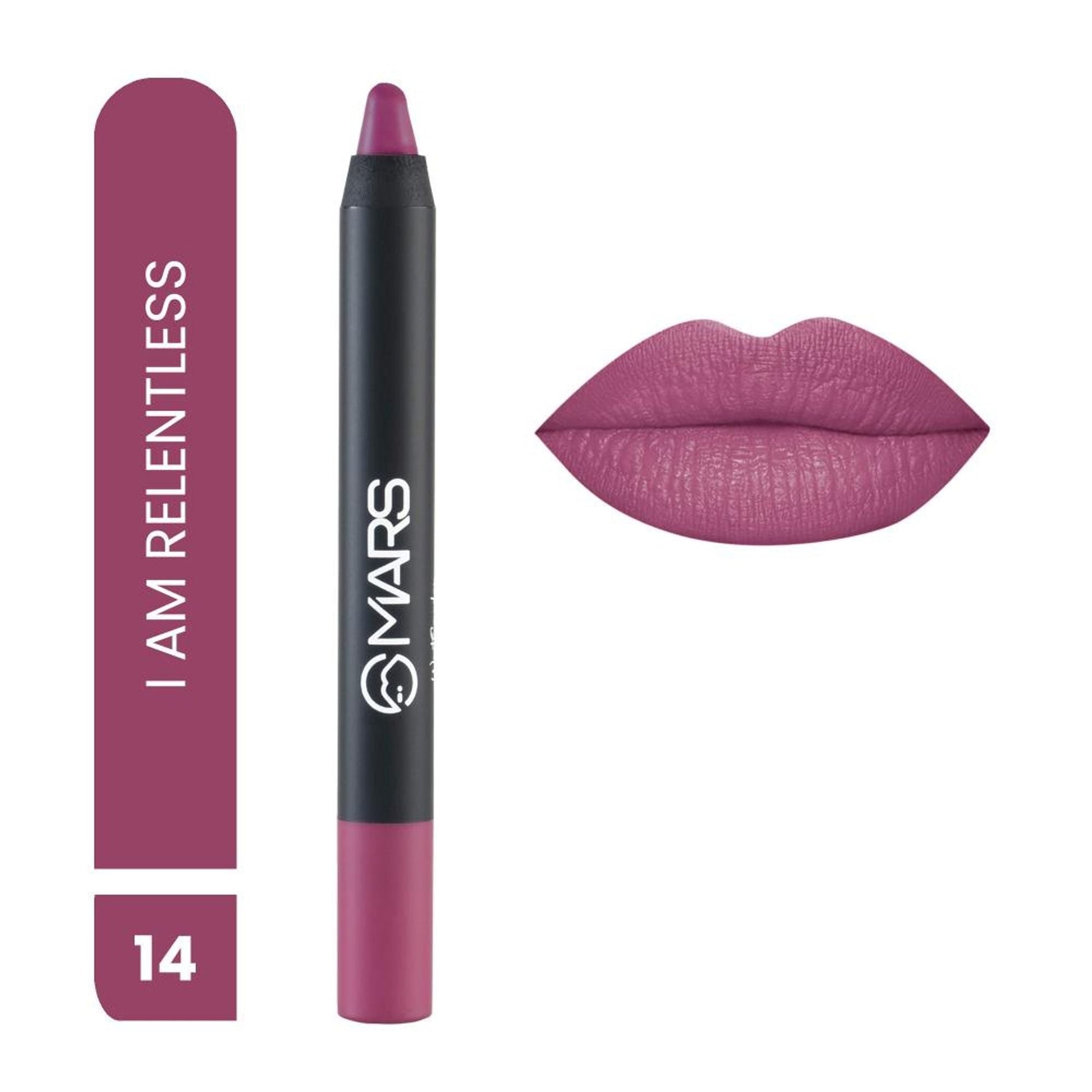 MARS Cosmetics Won't Smudge Won't Budge Lip Crayon - I Am Relentless 