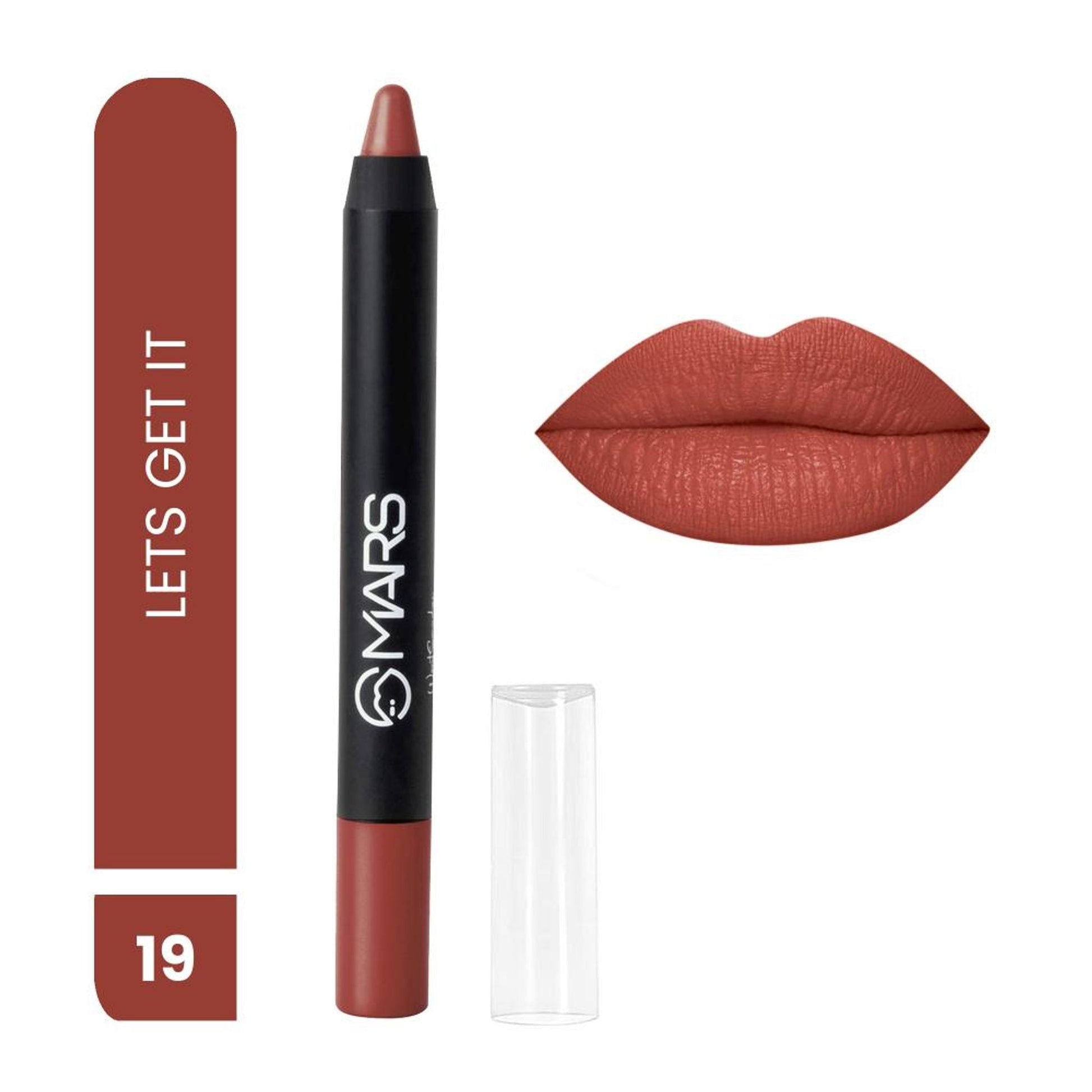 MARS Cosmetics Won't Smudge Won't Budge Lip Crayon - Let's Get It 