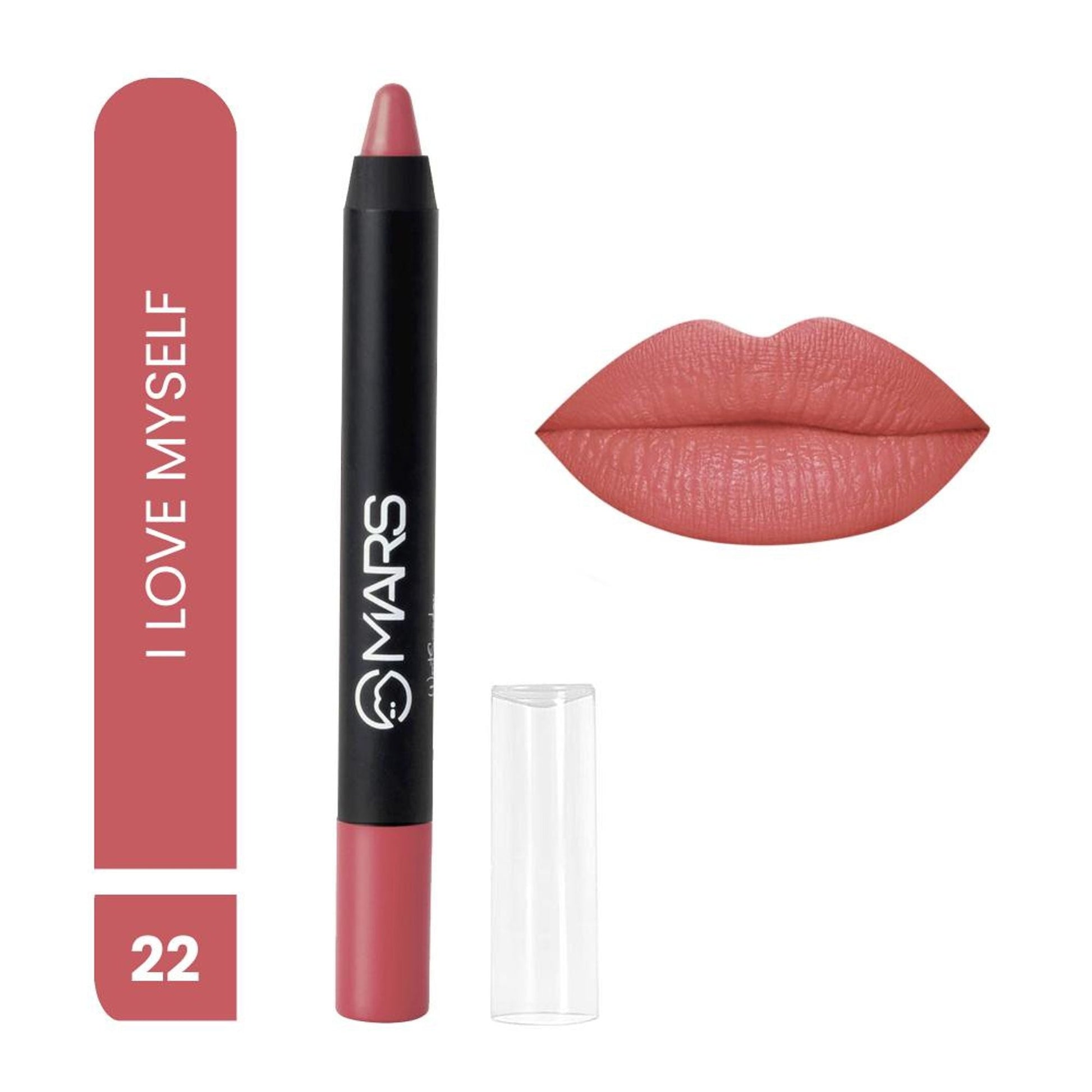 MARS Cosmetics Won't Smudge Won't Budge Lip Crayon - I Am Romantic 