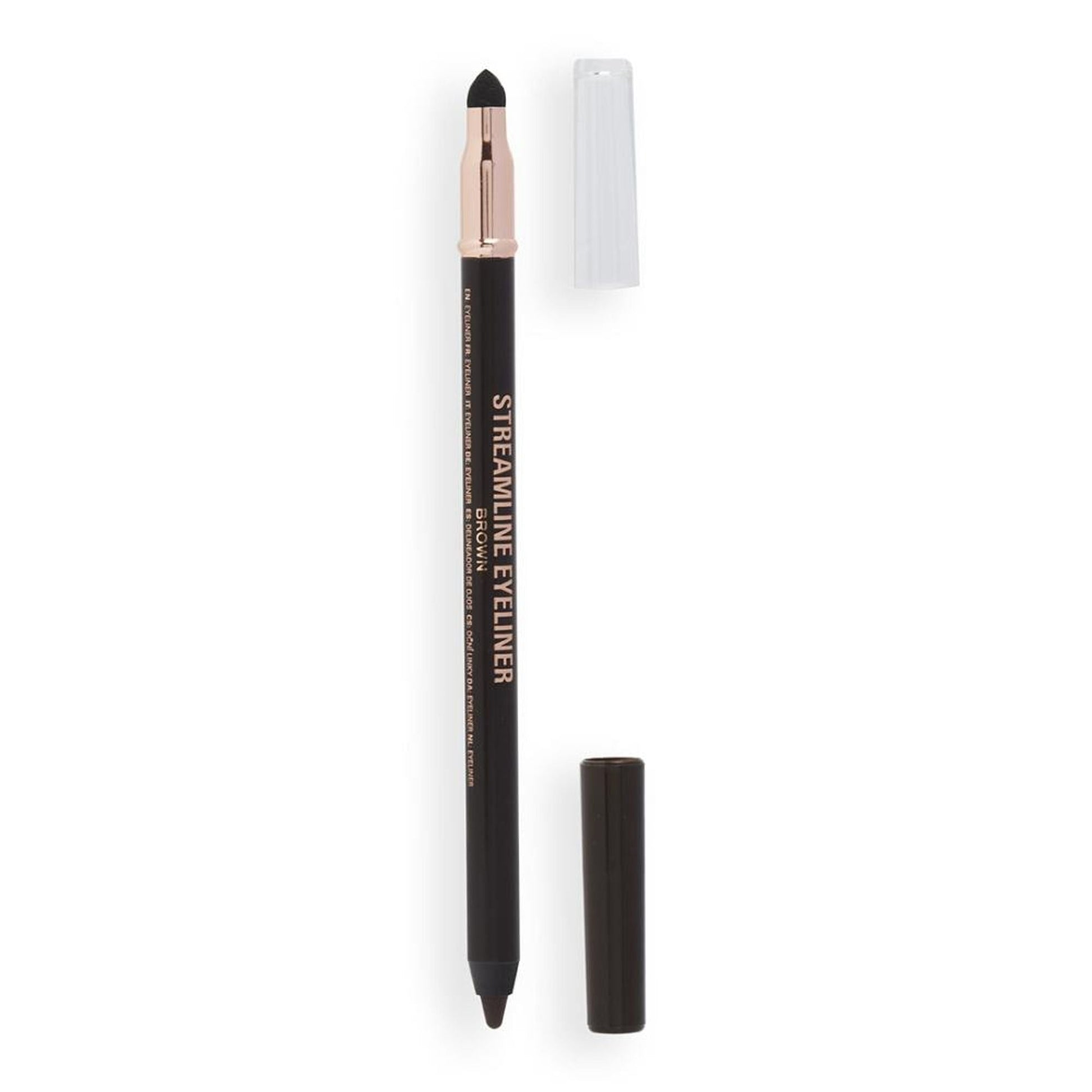 Makeup Revolution Streamline Waterline Eyeliner Pencil-Ultra Creamy Smudge Proof Smokey Looks - Brown