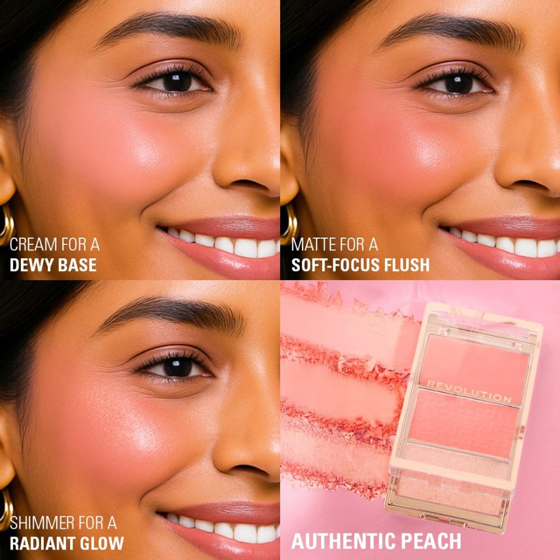 Makeup Revolution Blush Icon Palette - Authentic Peach