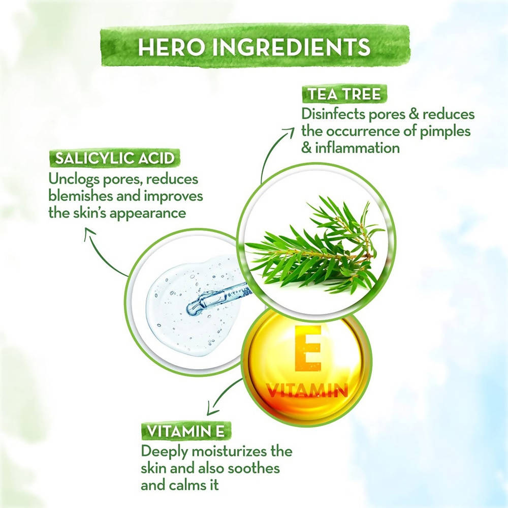Mamaearth Tea Tree Oil-Free Face Moisturizer For Acne And Pimples Ingredients