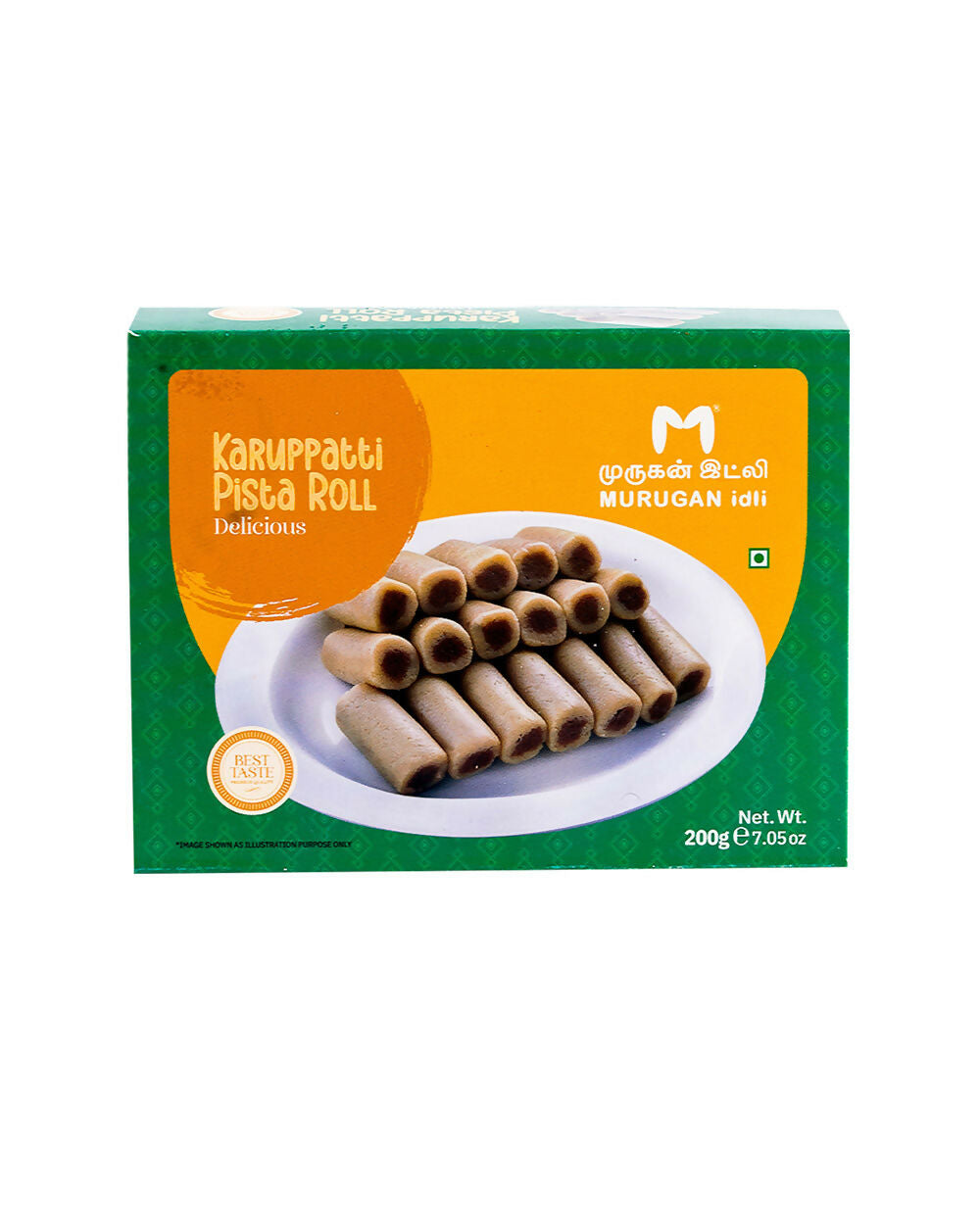 Murugan Idli Karuppatti Pista Roll 