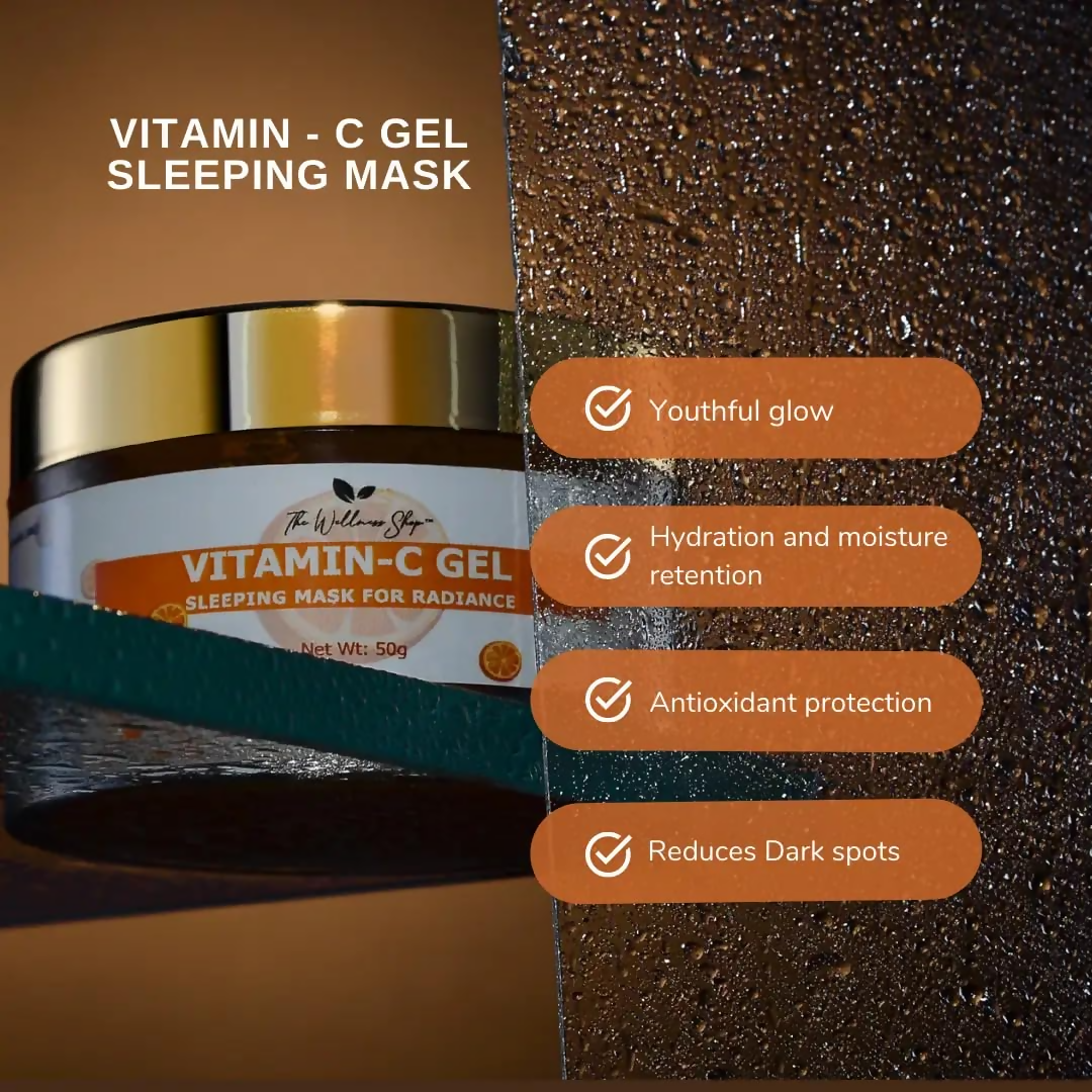 The Wellness Shop Vitamin C Gel Sleeping Mask  Grab2Buy The Wellness Shop Grab2Buy