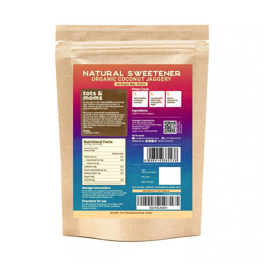 Tots and Moms Organic Coconut Jaggery Natural Sweetener - Grab2buy