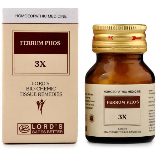 Lord's Homeopathy Ferrum Phos Biochemic Tablets 