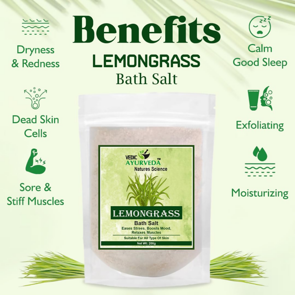 VedicAyurveda Lemongrass Bath Salt  Grab2Buy VedicAyurveda Grab2Buy
