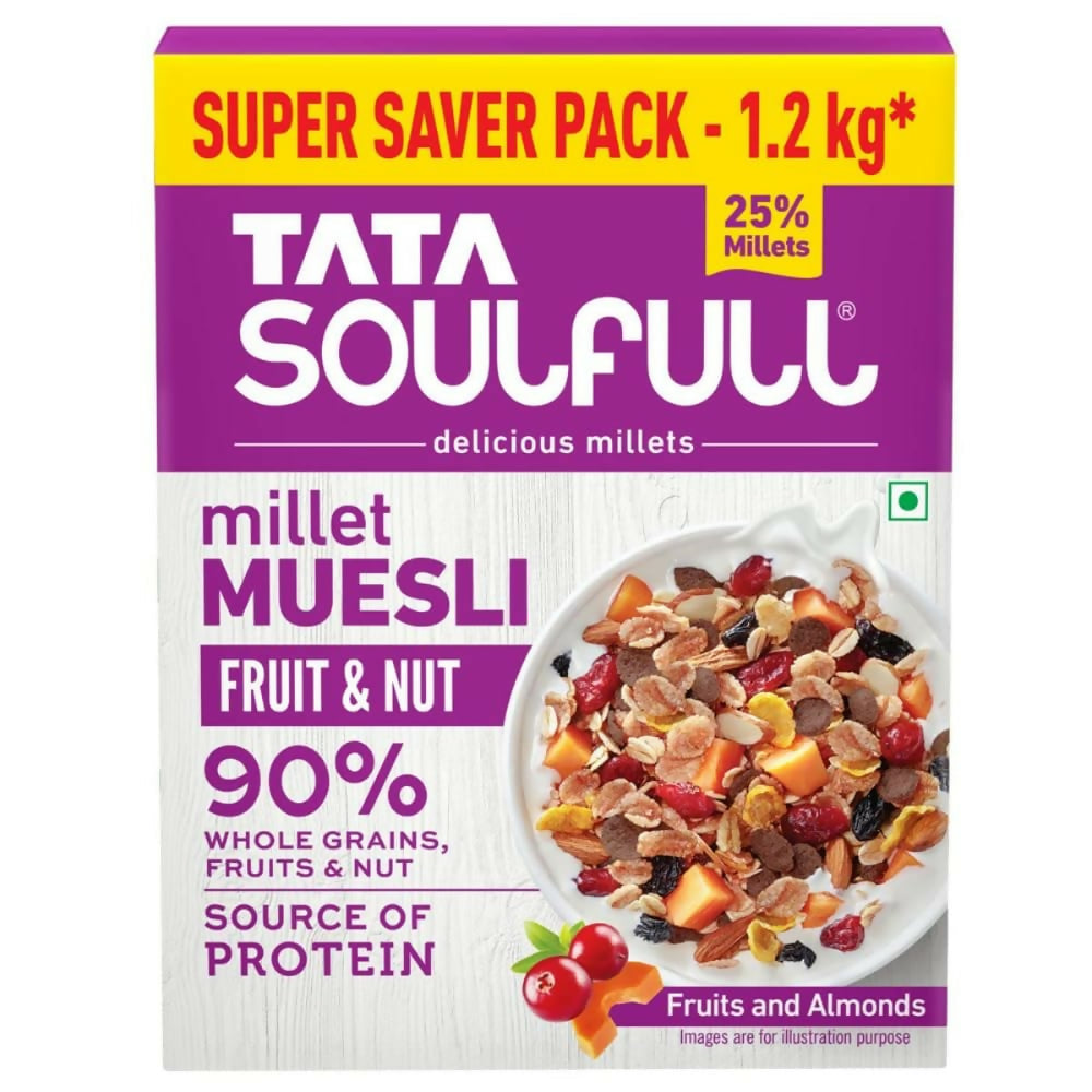 Tata Soulfull Millet Muesli Breakfast Cereals (Fruit & Nut) - Grab2buy