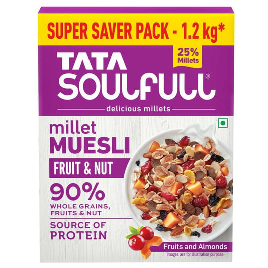 Tata Soulfull Millet Muesli Breakfast Cereals (Fruit & Nut) - Grab2buy