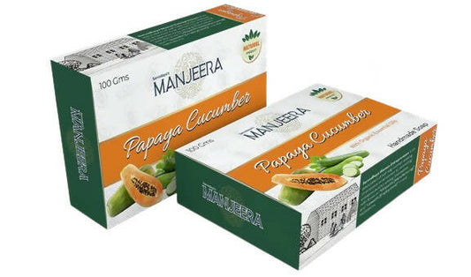 Manjeera Papaya Cucumber Hand Made Soap 