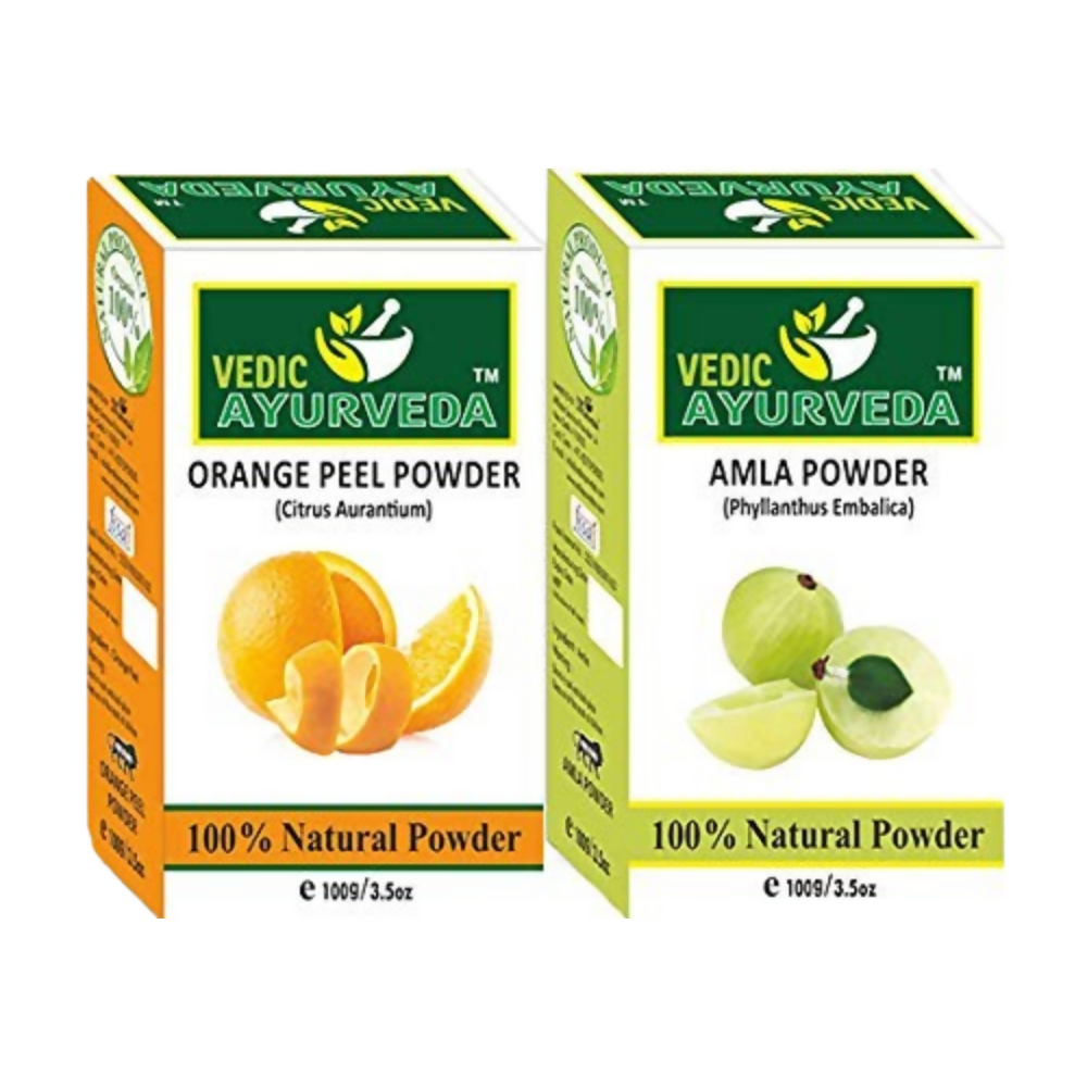VedicAyurveda Orange Peel Powder and Amla Powder  Grab2Buy VedicAyurveda Grab2Buy