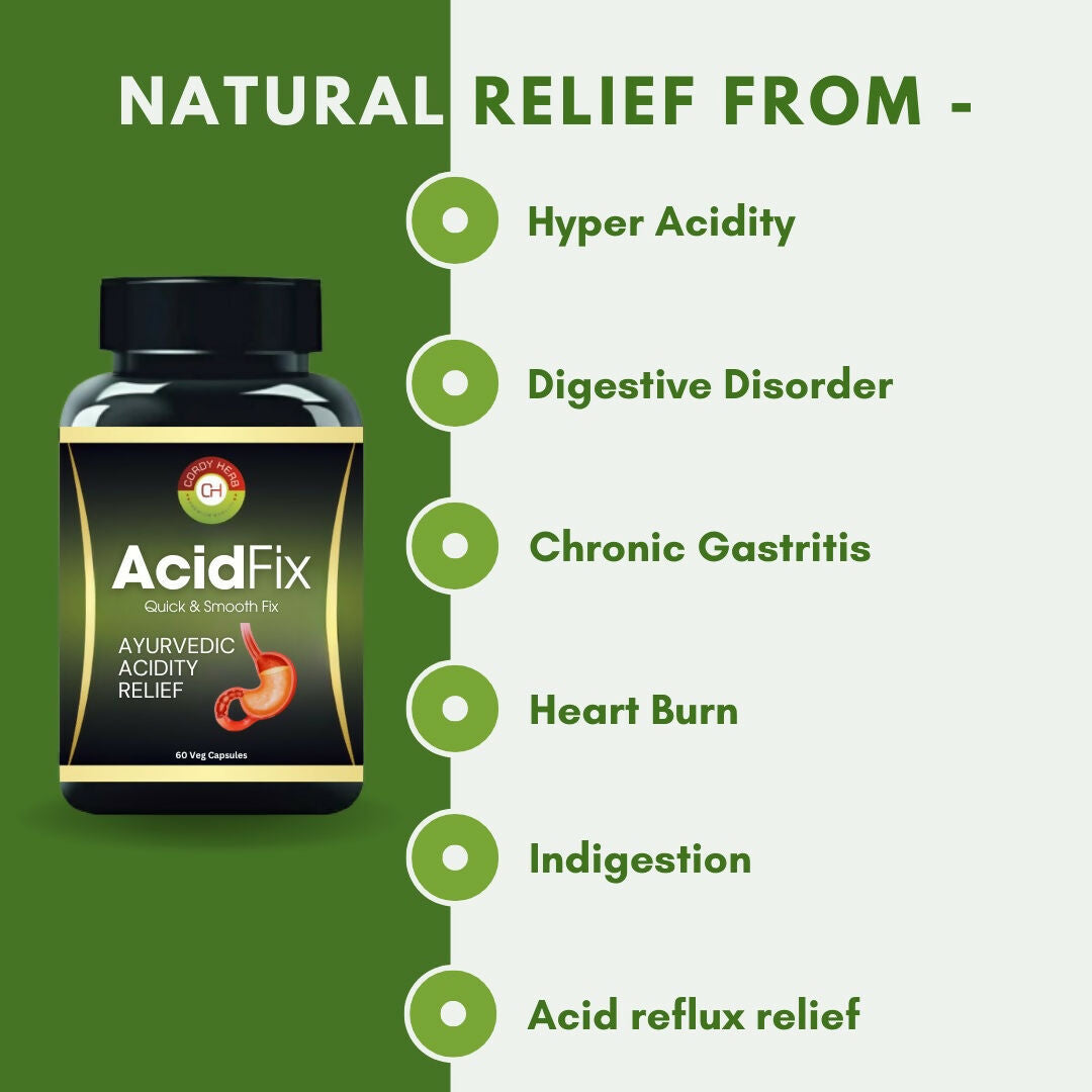 Cordy Herb AcidFix Herbal Capsules - Grab2buy