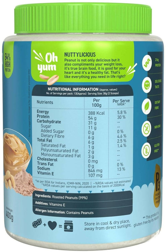 Alpino Natural Peanut Butter Powder Unsweetened - Grab2buy