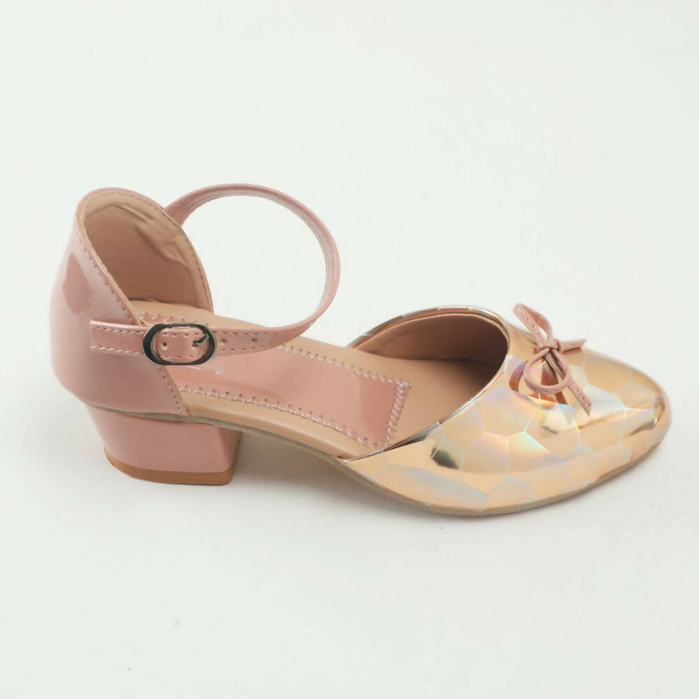 Tiny Bugs Girls Party Wear Ballerinas Heels - Peach  Grab2Buy Tiny Bugs Grab2Buy