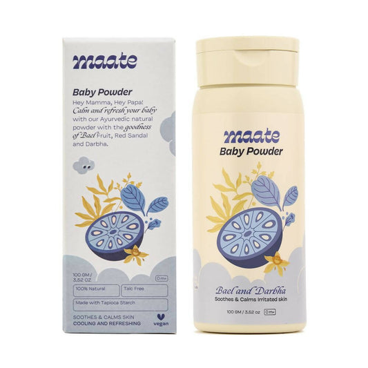 Maate Talc Free Natural & Ayurvedic Baby Powder - Grab2buy