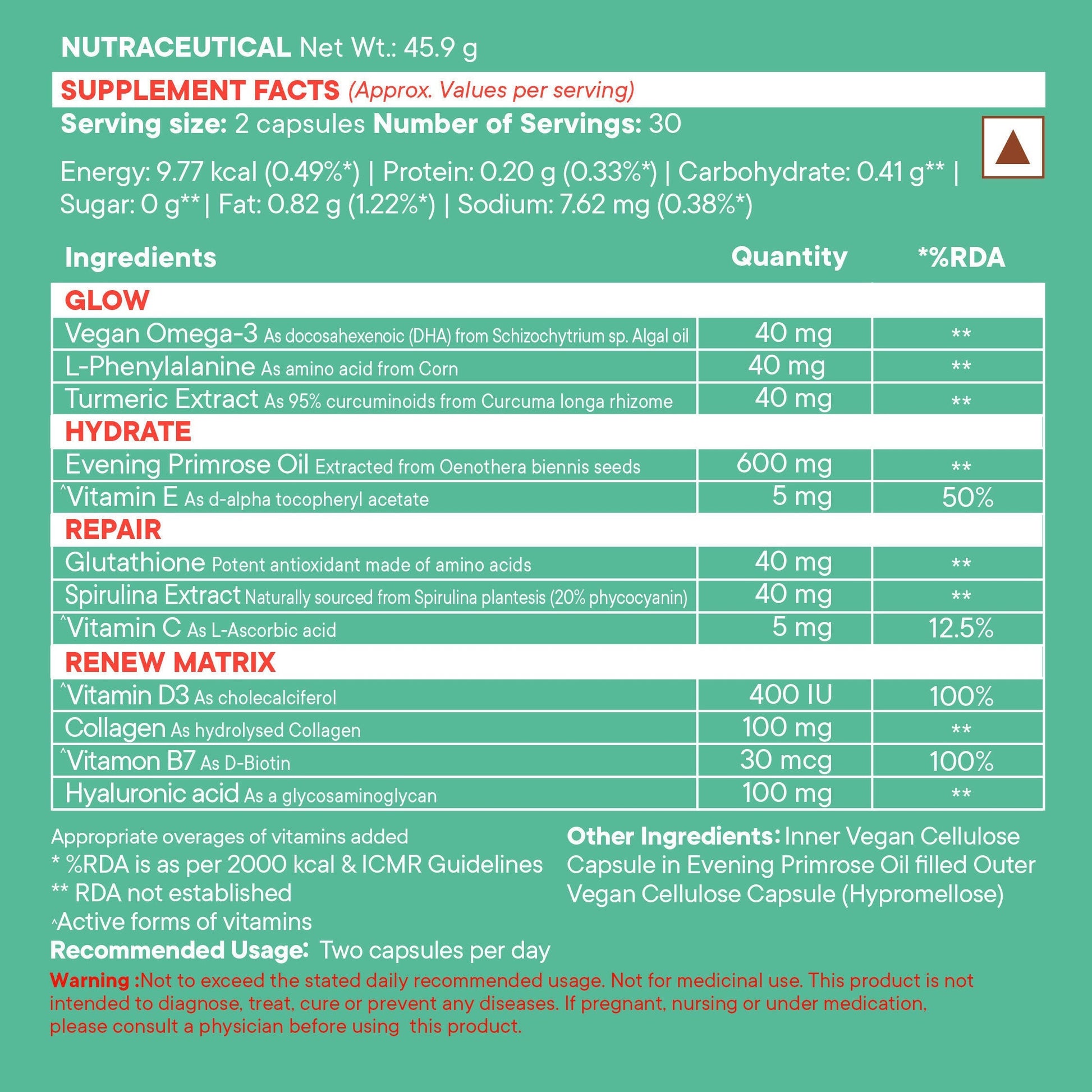 Wellbeing Nutrition Slow | Hair, Skin & Nails Capsules  Grab2Buy Wellbeing Nutrition Grab2Buy