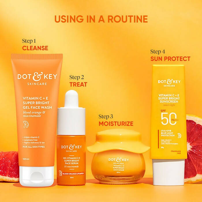 Dot & Key Vitamin C+E Super Bright Gel Face Wash - Grab2buy