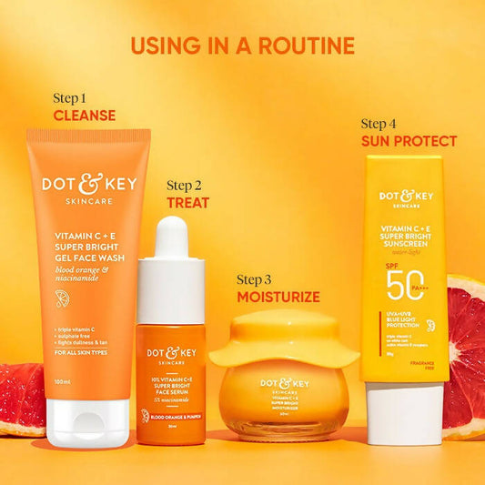 Dot & Key Vitamin C+E Super Bright Gel Face Wash - Grab2buy
