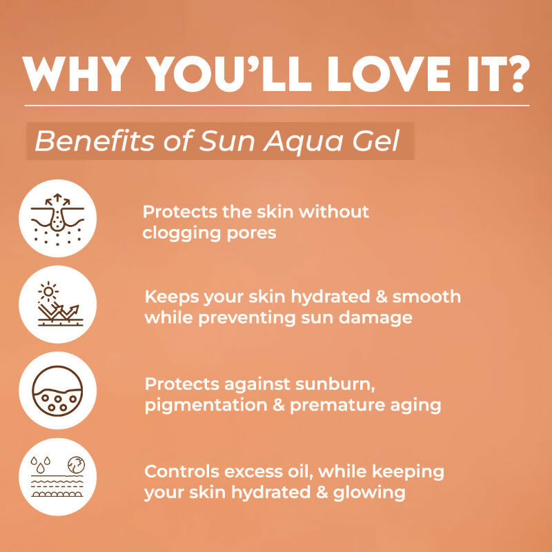 Jovees Herbal Sun Aqua Gel SPF 50 PA+++ Lightweight Texture 