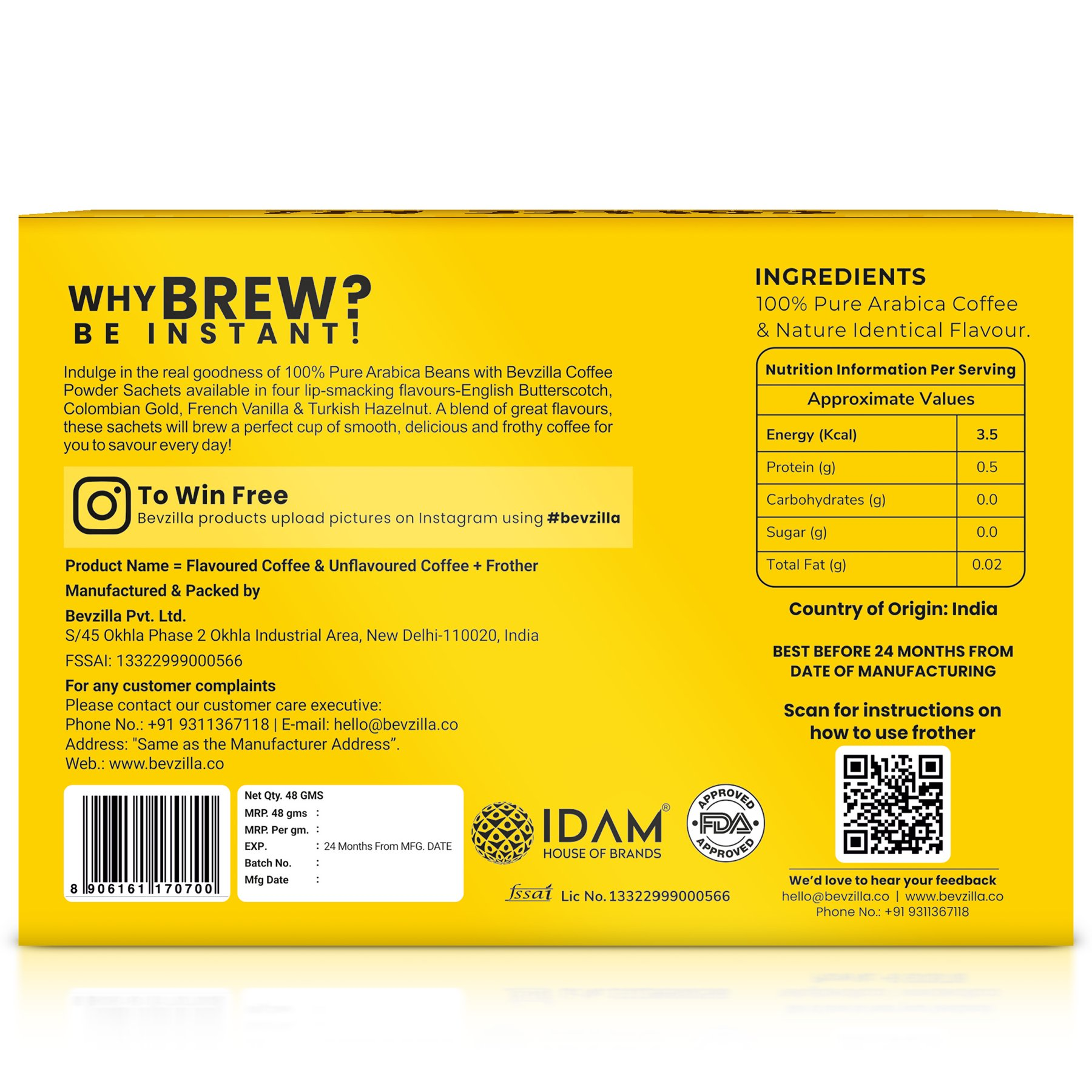 Bevzilla Cafe Coffee Kit 