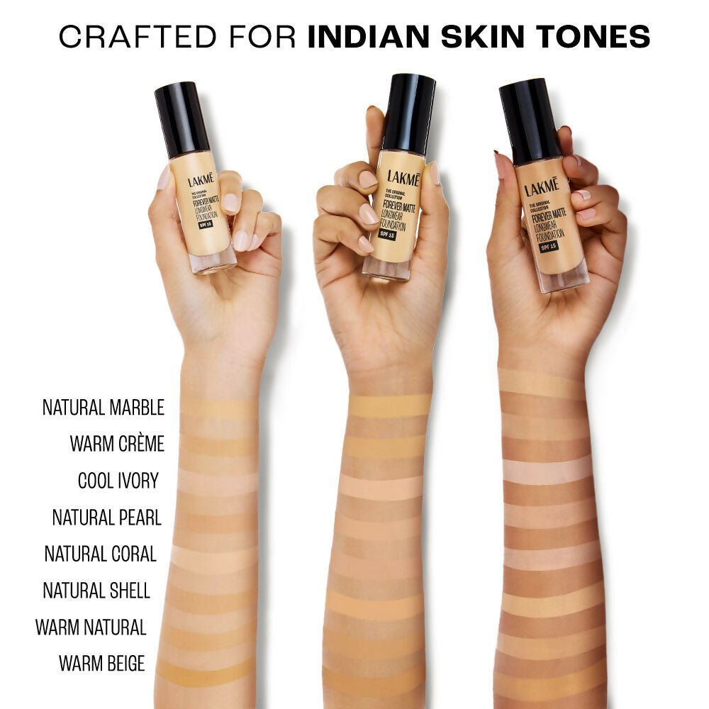 Lakme Forever Matte Longwear Foundation - Cool Ivory