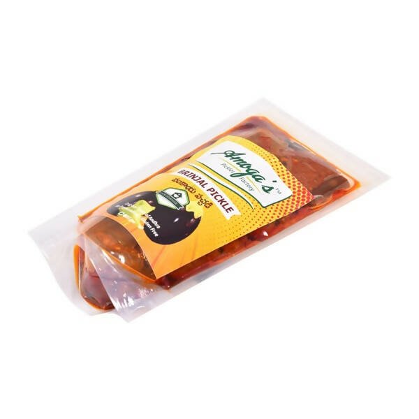 Amoga's Pickles Factory Brinjal Pickle Andhra Style - Grab2buy