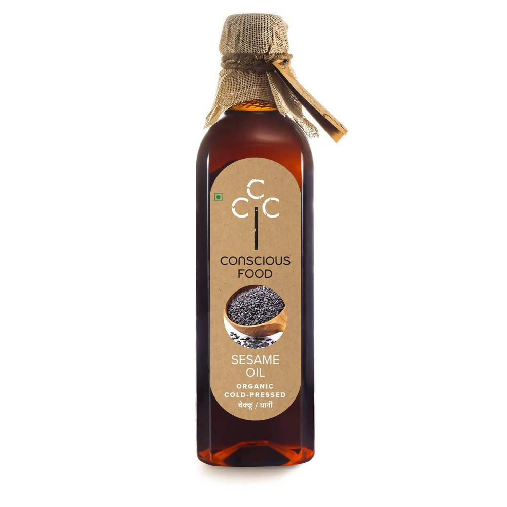 Conscious Food Organic Cold Pressed Sesame Oil 