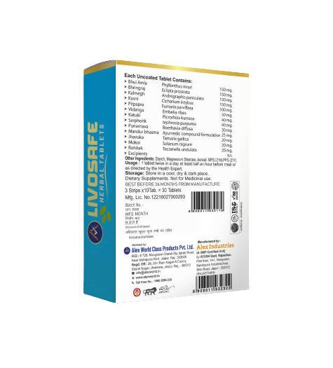 Alex Livosafe Herbal Tablets 
