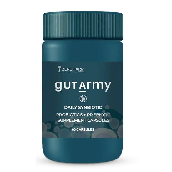 Zeroharm Gut Army - Prebiotic & Probiotic Capsules - Grab2buy