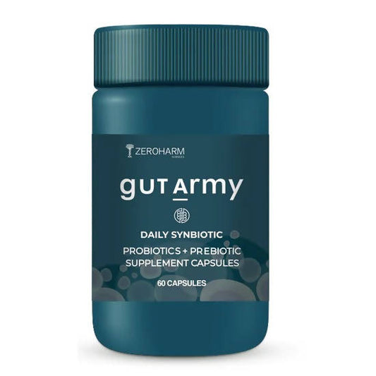 Zeroharm Gut Army - Prebiotic & Probiotic Capsules - Grab2buy
