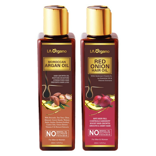 LA Organo Moroccan Multi-Purpose Hair Growth Oils Combo - Grab2buy