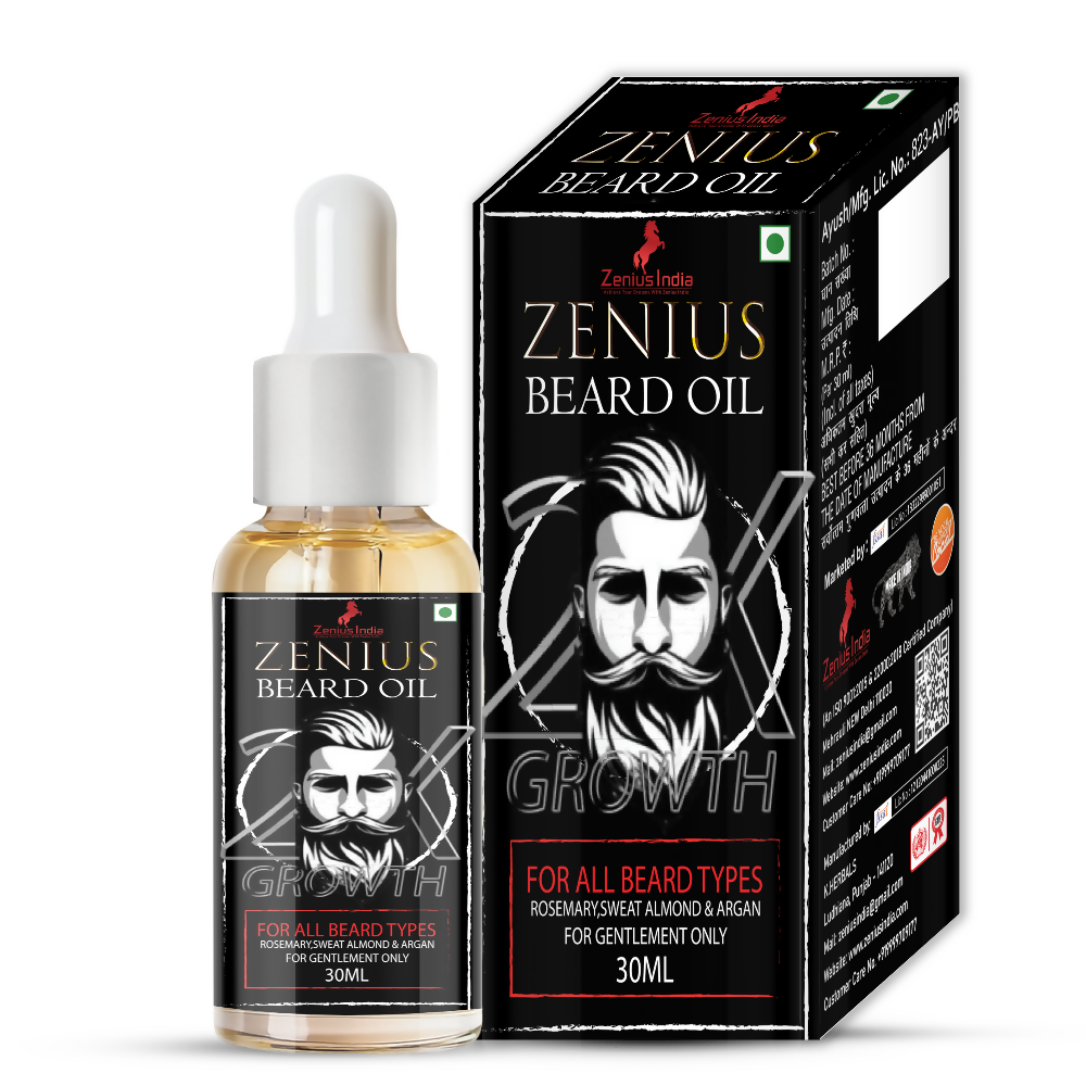 Zenius Beard Oil for Patchy Beard and Hair Growth  Grab2Buy Zenius Grab2Buy