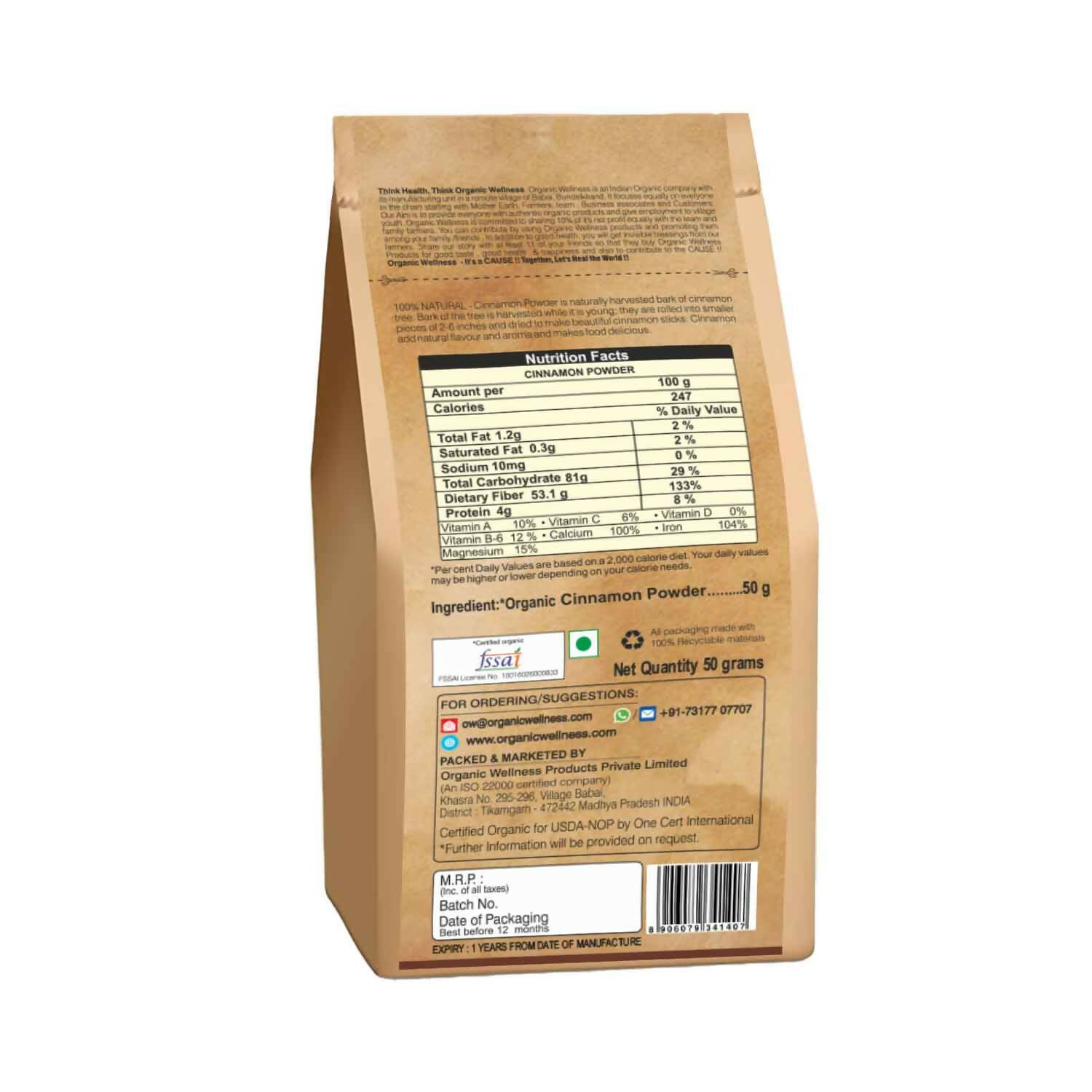 Organic Wellness Cinnamon Powder - Grab2buy