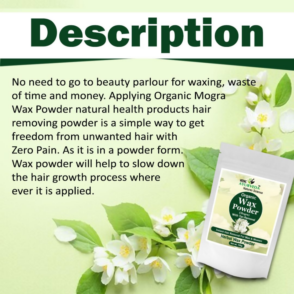 VedicAyurveda Herbal Wax Powder - Mogra  Grab2Buy VedicAyurveda Grab2Buy