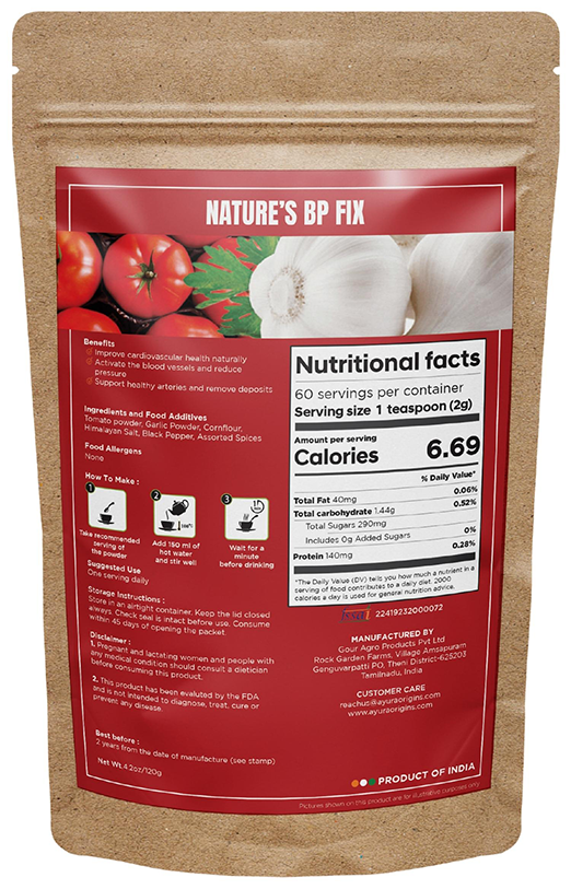 Ayura Origins Nature's BP Fix Powder 