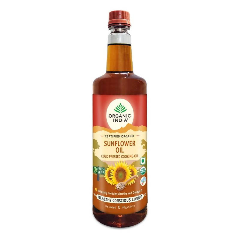 Organic India Sunflower Cold Pressed Cooking Oil 