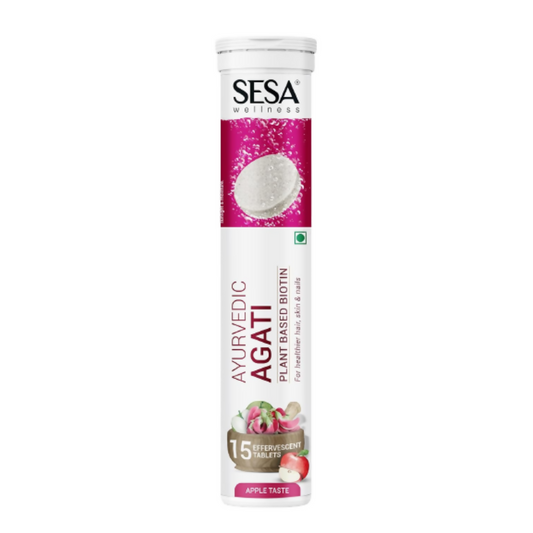 Sesa Ayurvedic Agati Plant Based Biotin Effervescent Tablets 