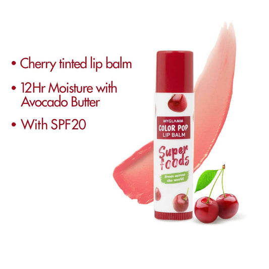MyGlamm Superfoods Color Pop Lip Balm - Grab2buy