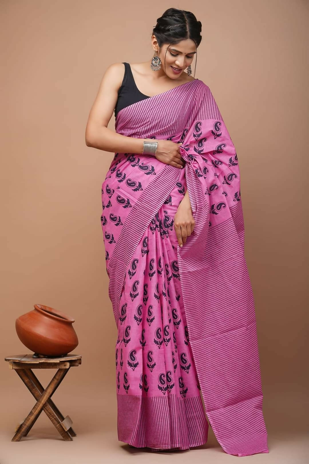 Exclusive Collection Pink Beautiful Mulmul Cotton Grab2Buy 