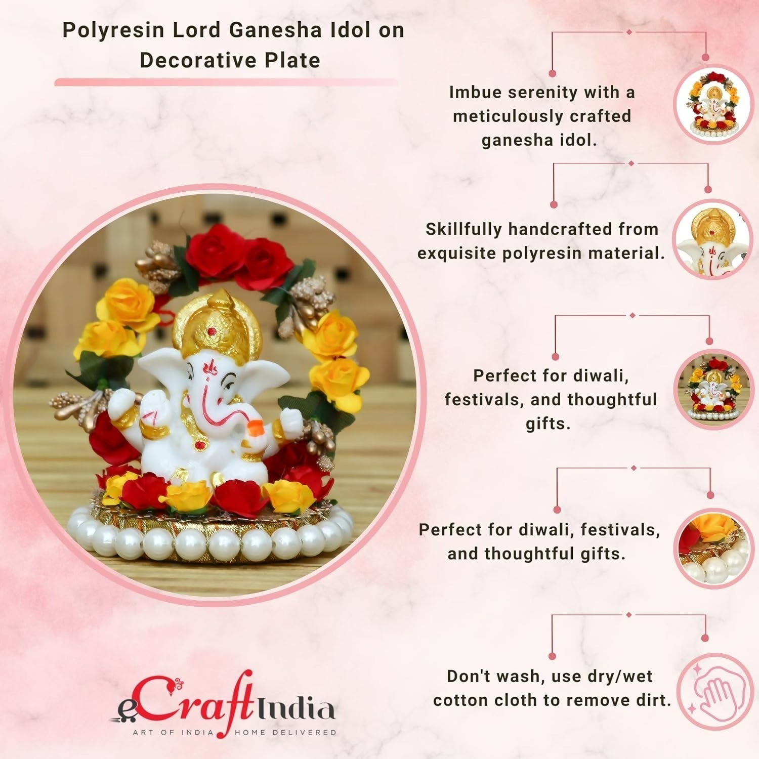 Grab2Buy Lord Ganesha Idol  Grab2Buy Generic Grab2Buy