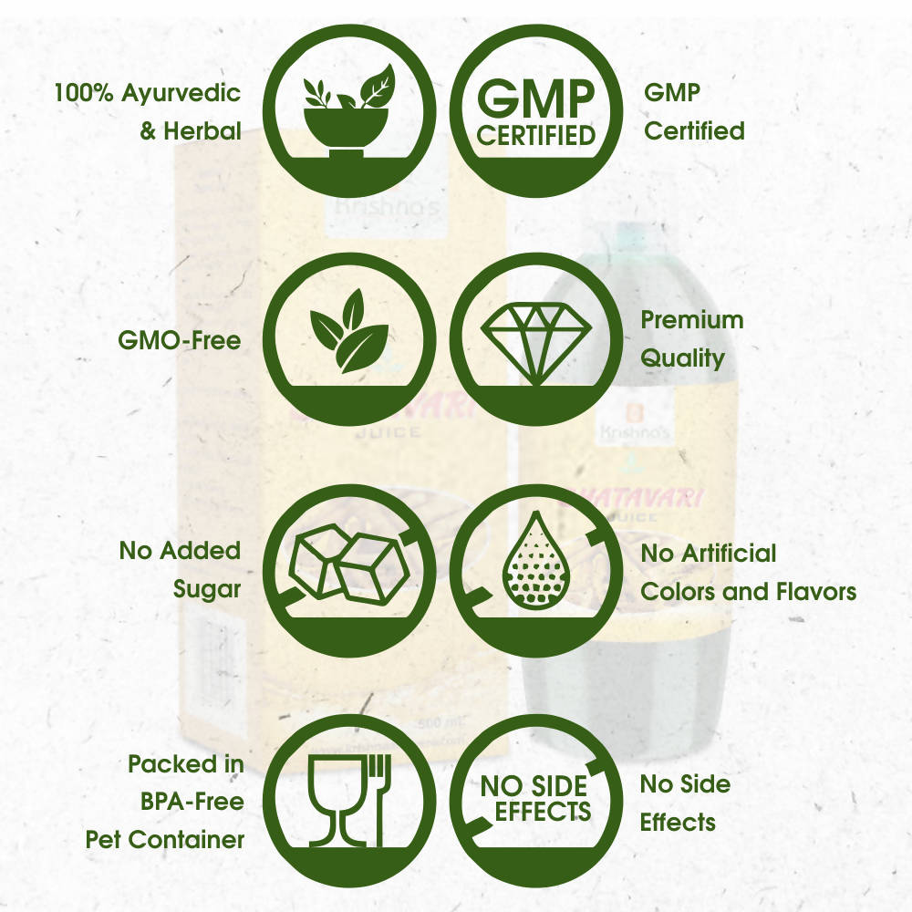 Krishna's Herbal & Ayurveda Shatavari Juice 