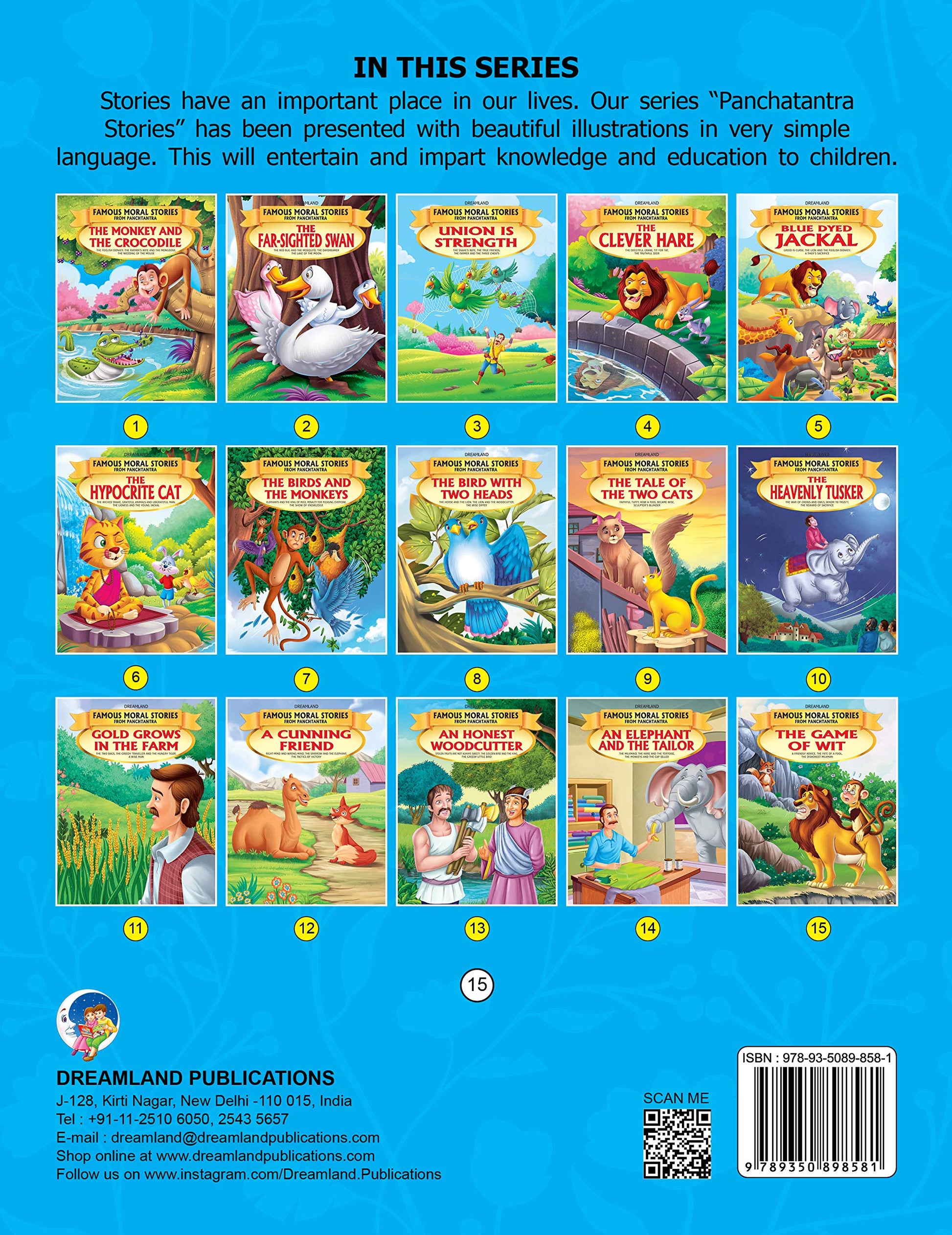 Dreamland The Game of Wit - Book 15 (Famous Moral Stories from Panchtantra)