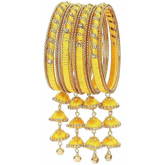 Silk Thread Bangle Set - Grab2buy