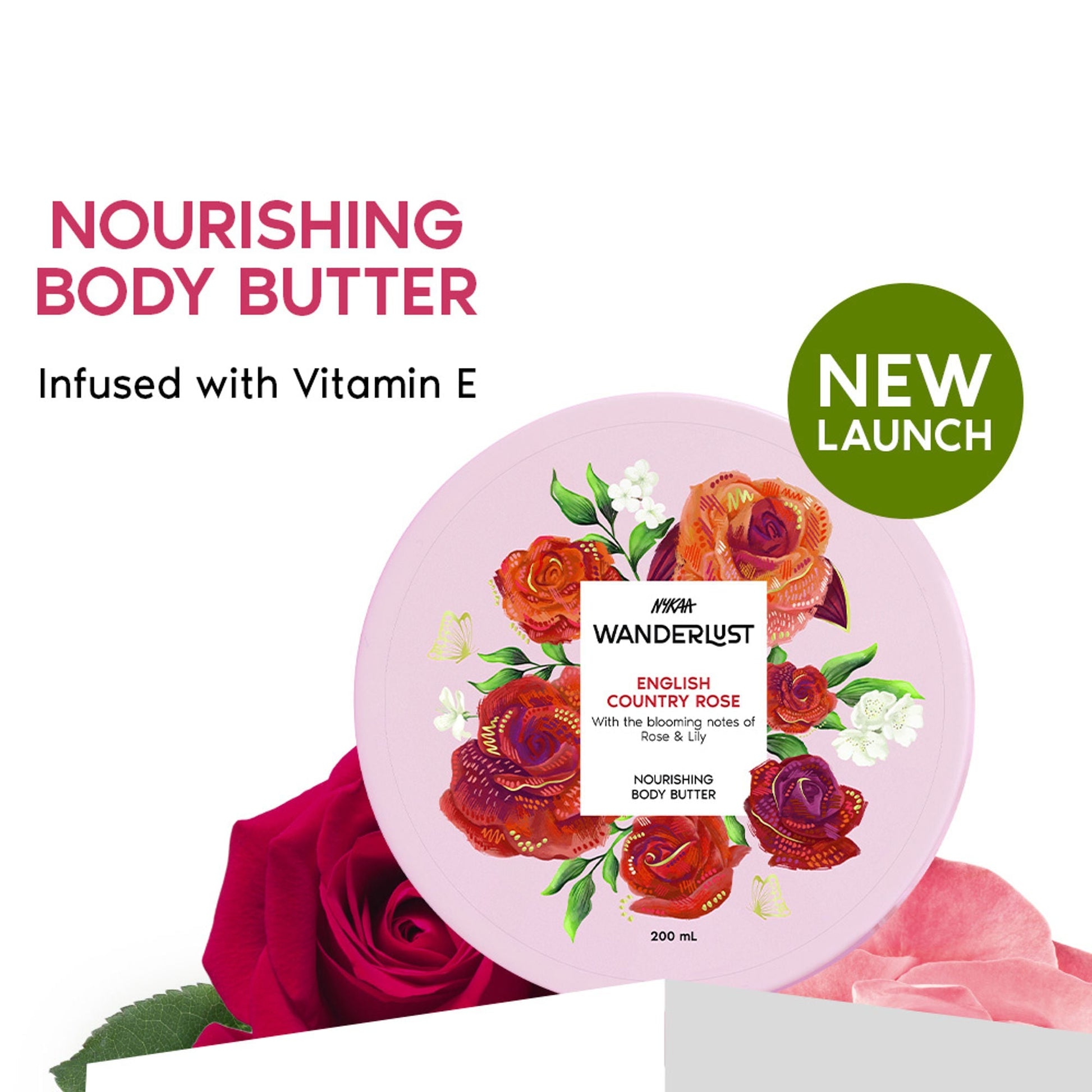 Wanderlust English Country Rose Body Butter  Grab2Buy Wanderlust Grab2Buy